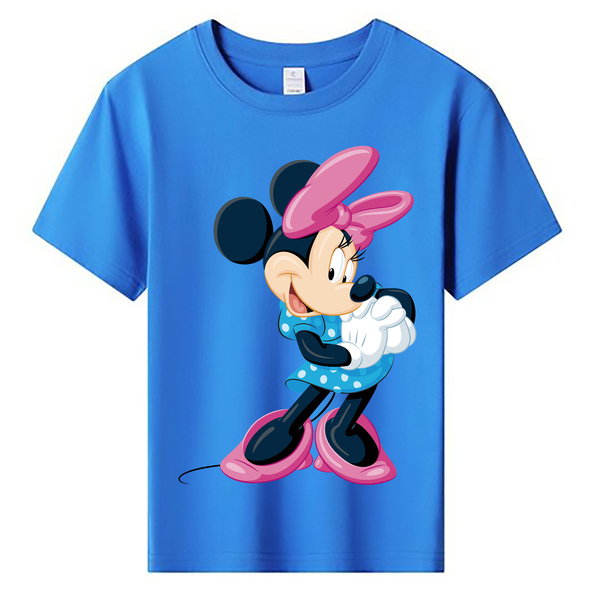ミッキーマウス Mickey Mouse 綿100％キッズTシャツ（フロントプリント）